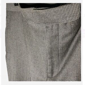 Eddie Bauer Men's 100 % Wool Houndstooth Pants Size 36 X 32 Beige/black